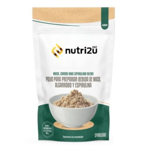 Espirulina + Maca y Algarrobo en polvo.
