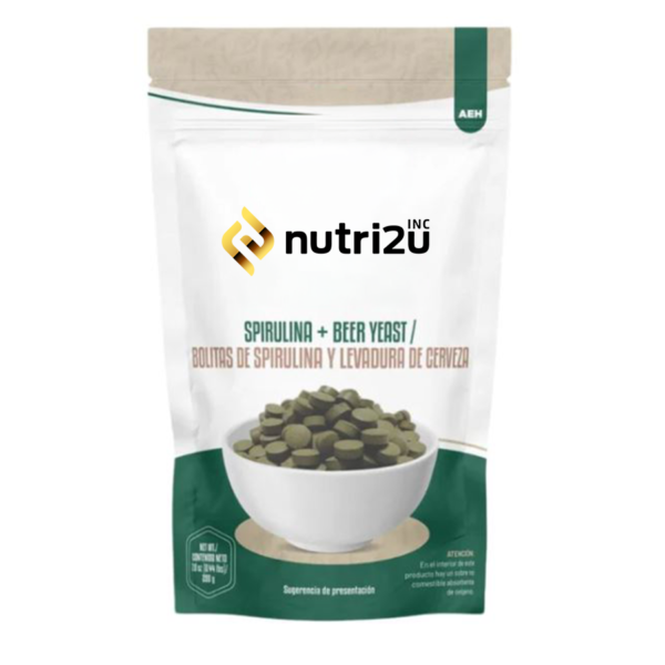 Espirulina en bolitas + Levadura de Cerveza de 200 gramos